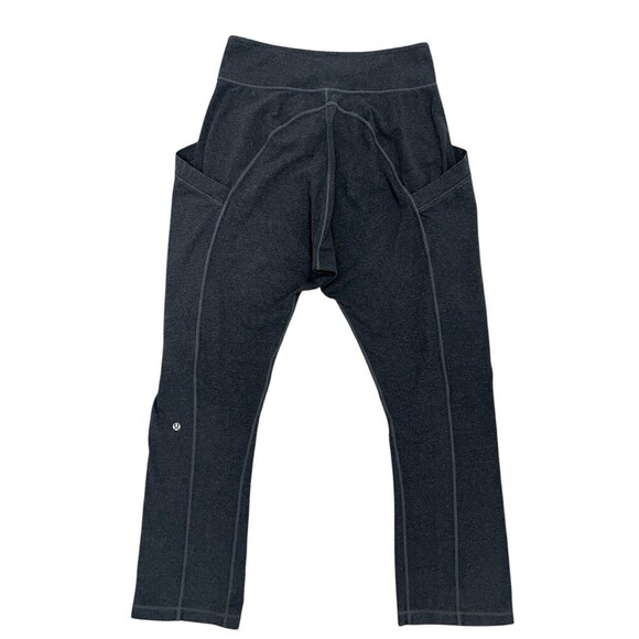 Lululemon Harem Drop Crotch Slouchy Sweat Pants Joggers Yoga Athleisure Grey 10 - Picture 3 of 5